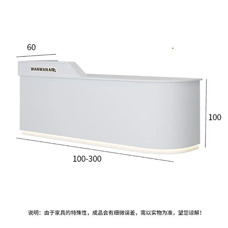 Luxury Modern Reception Desk Display Salon Reception Desk Beauty Office Trendy Aesthetic Bancone Commercial Furniture
