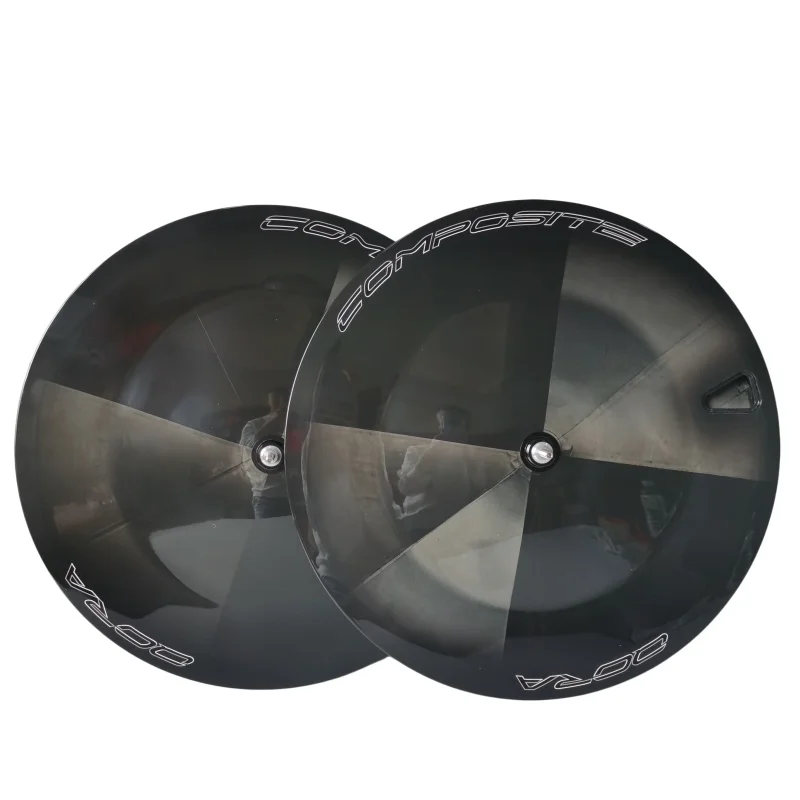 QORA 700C Road Bike Full Carbon Fibre Disk Disc Enclosed Wheelset For Track Fixed Gear Bicycle