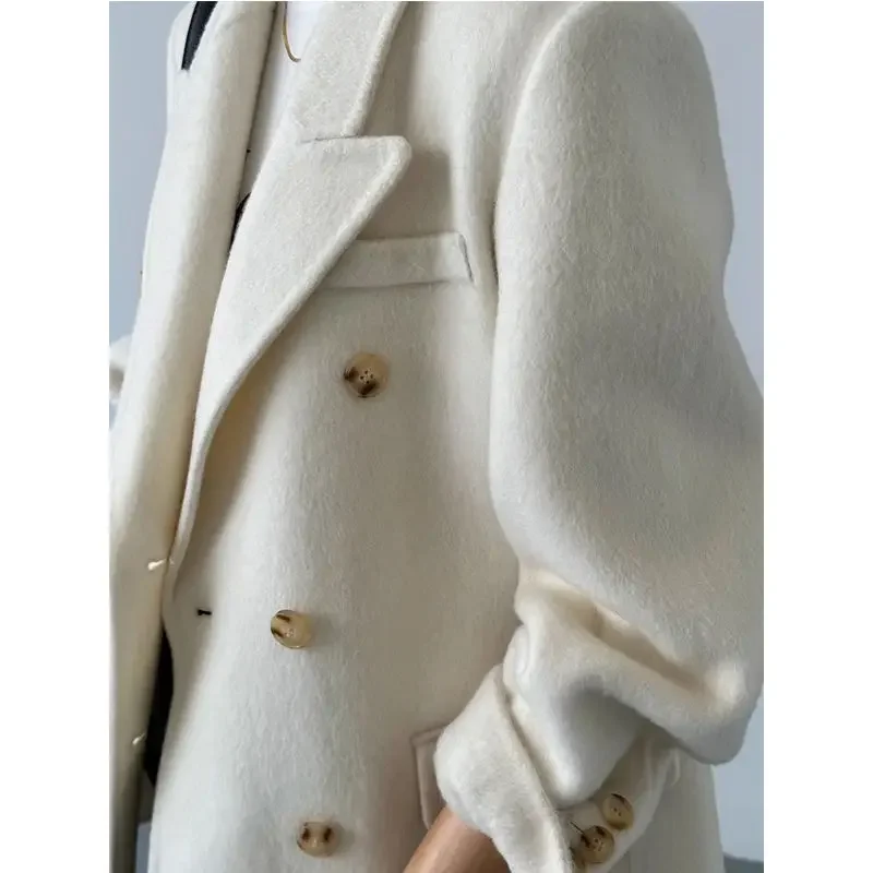 UNXX cappotto corto di lana bianco per donna Petite-2023 autunno inverno nuovi arrivi popolare bella capispalla giacca di fascia alta Top