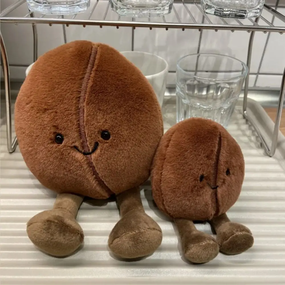 

Stuffed Toys Simulated Coffee Bean Plush Toys Cartoon Funny Food Bean Plush Toys Creative 13cm Coffee Food Plush Doll