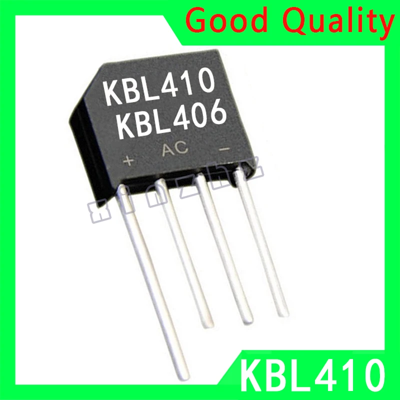 5PCS KBL410 KBL406 100% New Single-Phase Bridge Rectifiers 4A1000V