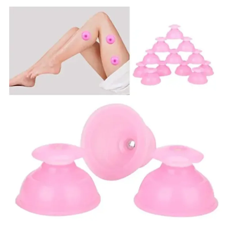Silicone Vacuum Cupping Set for Body Massage Back Gua Sha Ventosas Suction Cups Anti-Cellulite Skin Lift Physiotherapy Jars