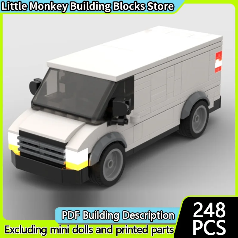 

Speed Racing Car Model MOC Building Bricks Roadside Aid Van Modular Technology Children Holiday Gifts Assemble Toys Suit