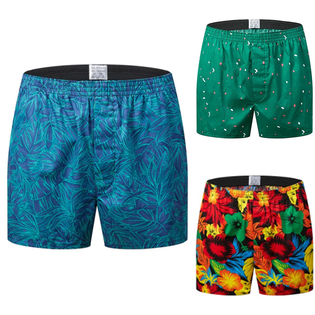 Männer Baumwolle Unterwäsche super weiche Elastizität Taille Boxer Atem Shorts Lounge Hosen lässig Homewear bequeme Strick Lounge wear