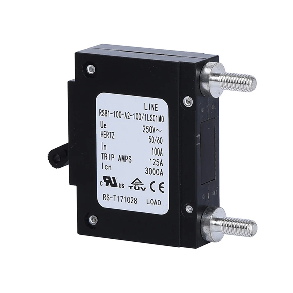 

5pcs RSB1-100-A2-100-1LSC1M0 Hydraulic Magnetics Circuit Breaker 100 Ampere Automatic Protector for Electrical Control Systems