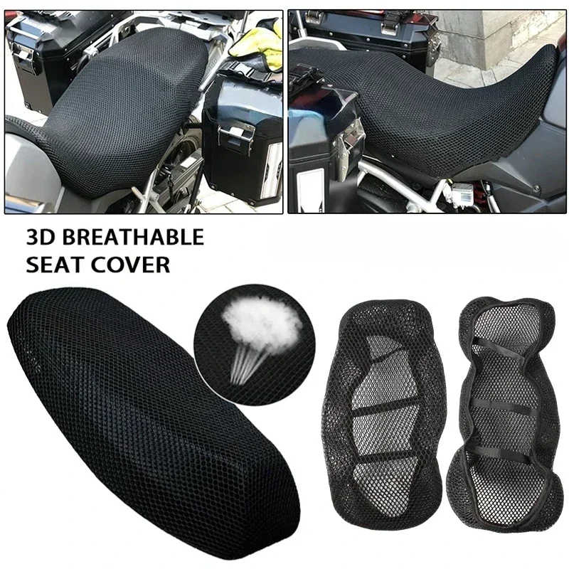 Fundas de asiento de motocicleta de cuero estirable Universal, impermeable, a prueba de polvo, a prueba de lluvia, Protector de asiento de cojín de