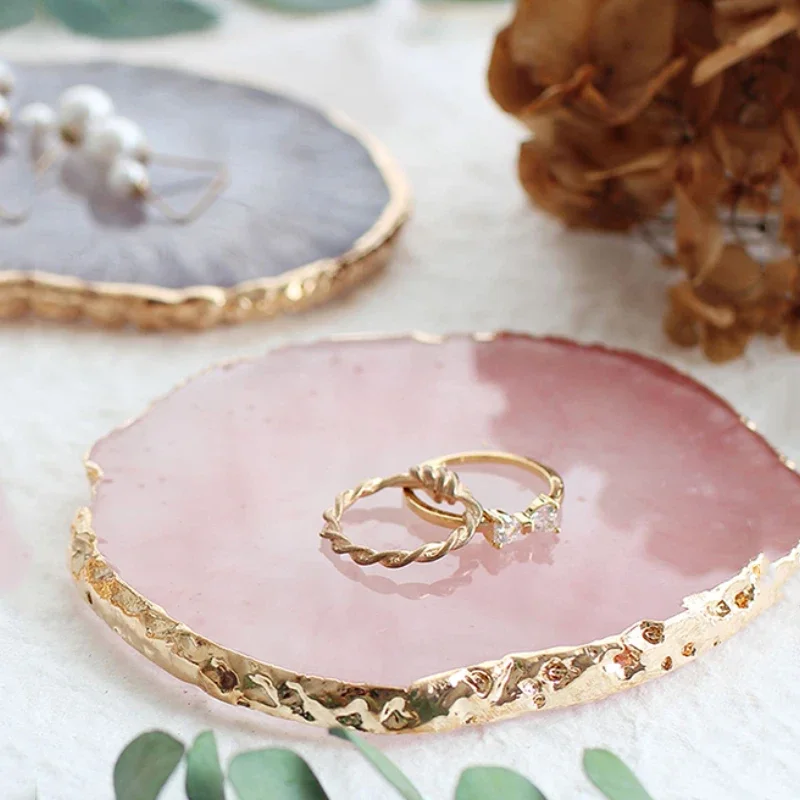 Irregular Multi Colour Resin Jewellery Tray Home Storage Desktop Clutter Ring Necklace Organis Nail Art Palette