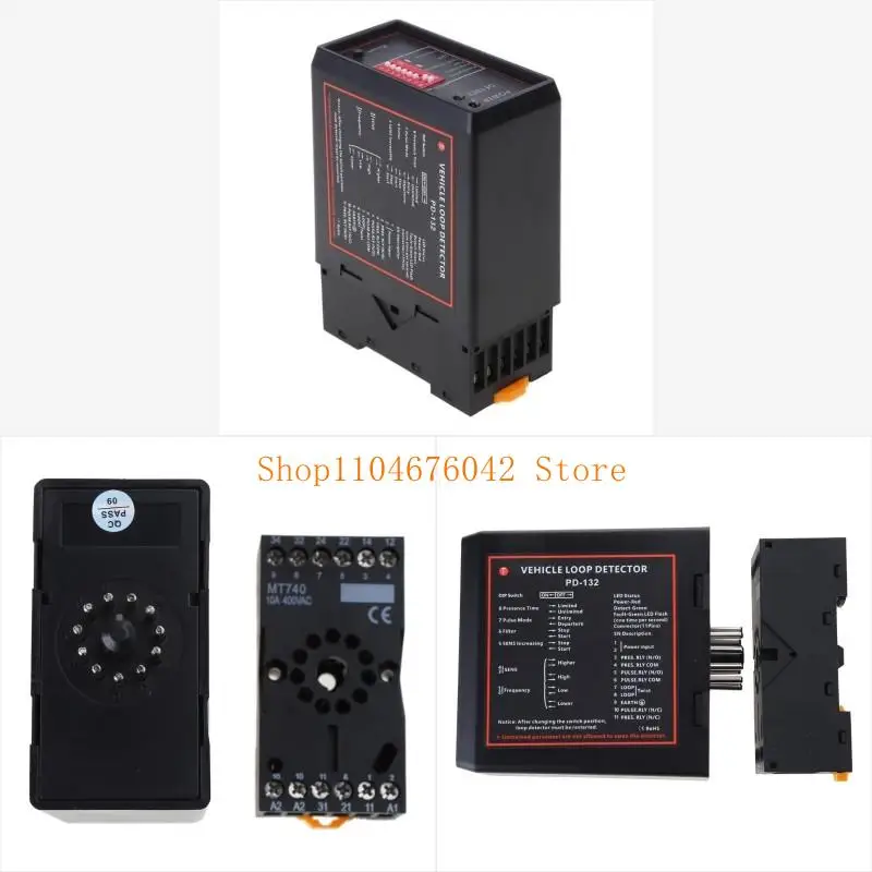 

5asd PD-132 Inductive Single Channel Loop Vehicle Detector Safety Automatic Gate Opener Barrier Gate High Accuracy