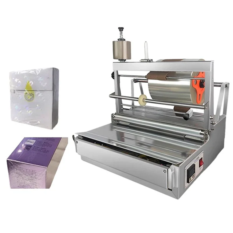 1500 واط التجارية BOPP فيلم الحرارة يتقلص آلة التغليف السجائر مستحضرات التجميل بوكر صندوق المجمع باكر فراغ الغذاء السدادات