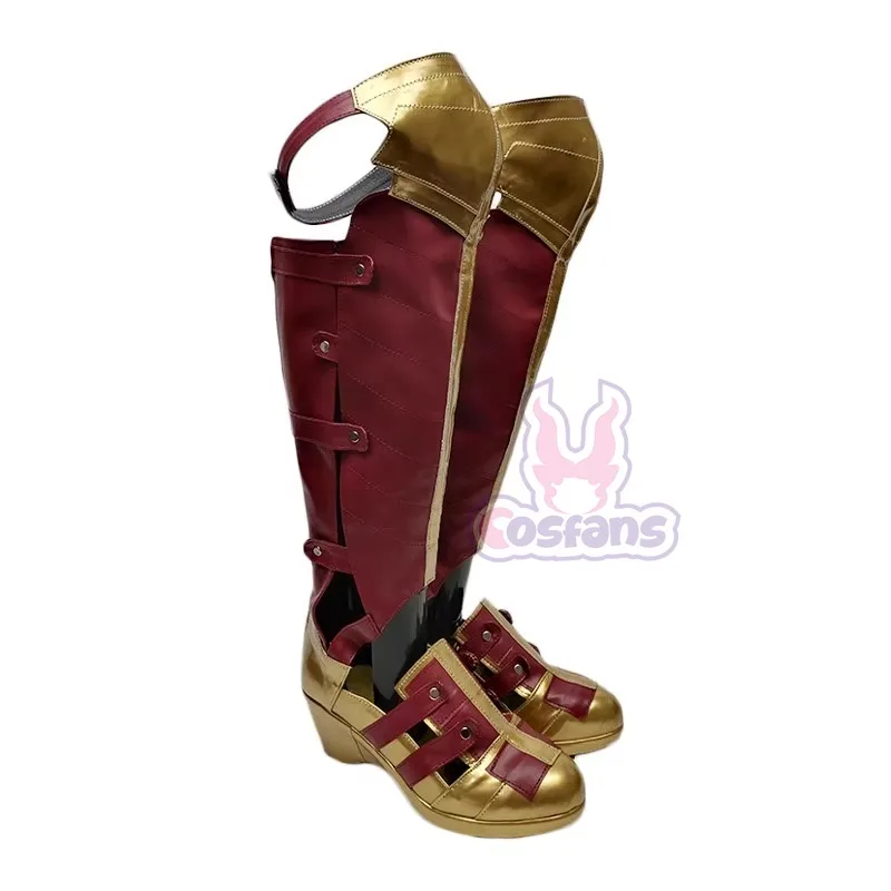 アニメ女性ダイアナ妃コスプレ靴ブーツハロウィンカスタムメイド女性 Cos 衣装靴ダイアナ妃コスプレブーツ