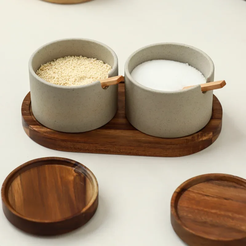 Kitchen Seasoning Tools, Vintage Coarse Ceramic Seasoning Jars, Salt and Pepper Bottles, Spice Jars, Seasoning Boxes, Containers