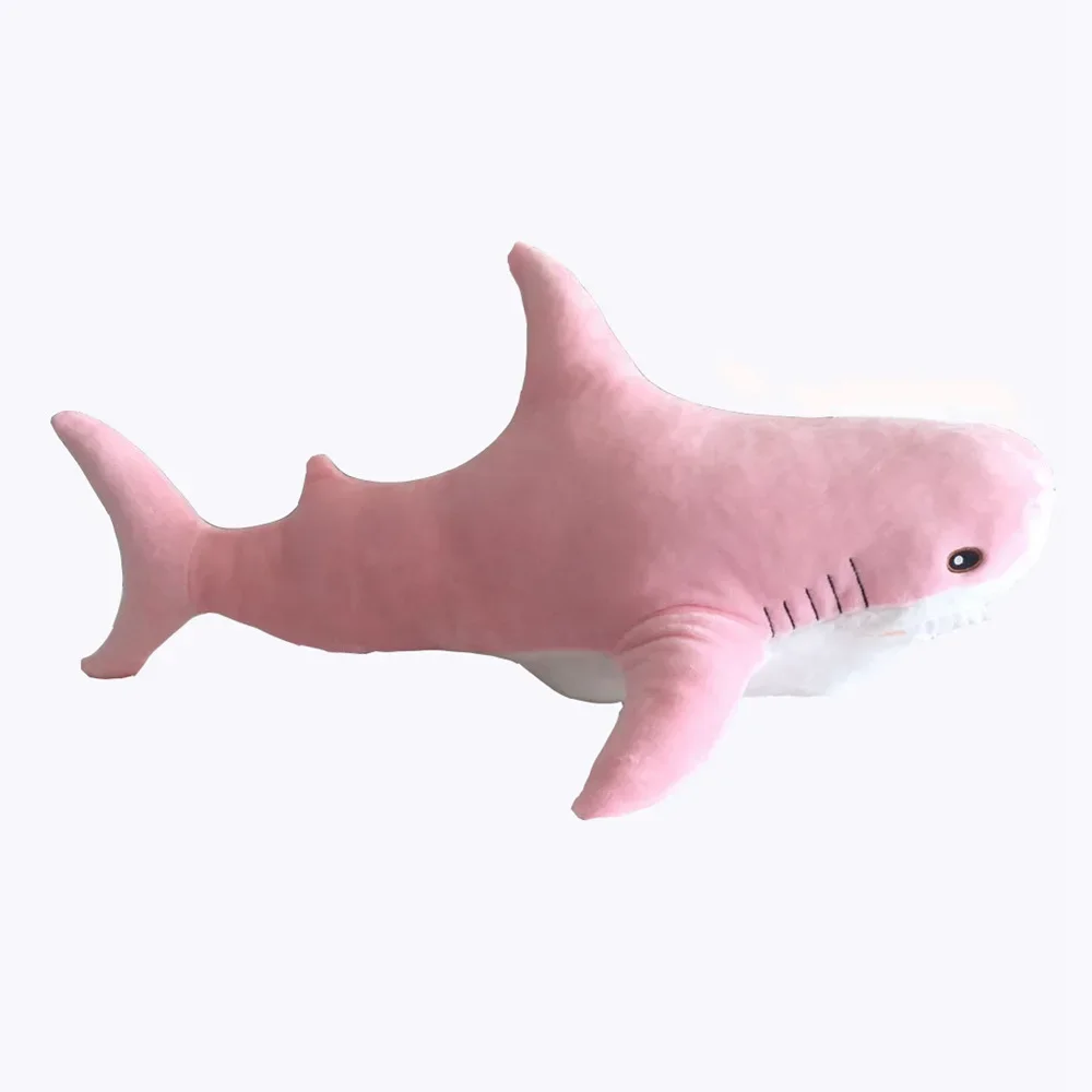 15/30cm Giant Cute Shark Plush Toy Soft Stuffed Animal Reading Pillow for Birthday Gifts Cushion Doll Gift For Children