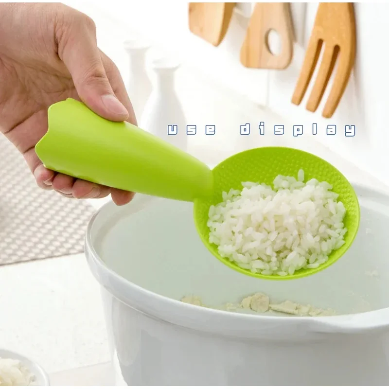 1Pc Kitchen Creative Smiley Face, Non-Stick Rice Spoon, Cute Smiley Face Rice Spoon, Kitchen Tableware Tools