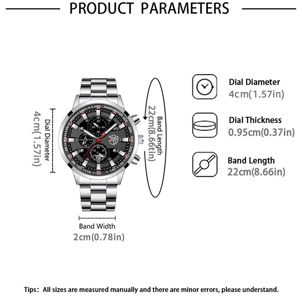 5 pcs/set of casual fashion quartz watch set, two watches, three pieces of wear jewelry, wear comfortable, fashion accessories