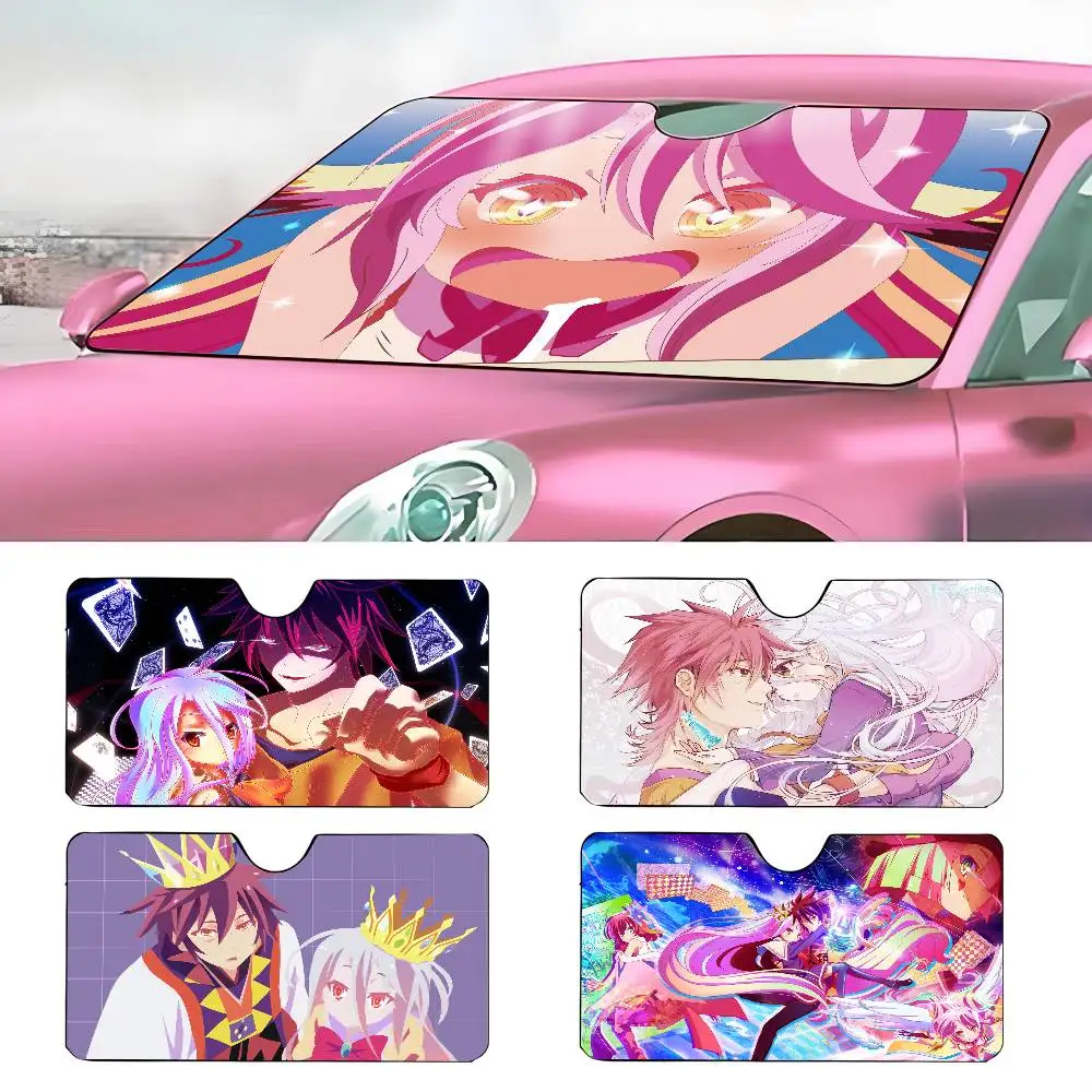 

ANIME No Game No Life автомобильный солнцезащитный козырек зонтик лобовое стекло автомобиля солнцезащитный козырек защита от ультрафиолета и внутренний охладитель