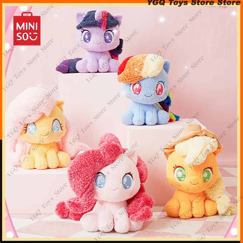 MINISO My Little Pony Series Q Version Sitting Dolls Pinkamena Diane Pie Doll Soft Twilight Sparkle Children Custom Pillow Doll