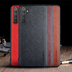 Case for Realme 6 Pro 6i 6s funda classical design solid color durable vintage leather cover for realme 6 pro case coque