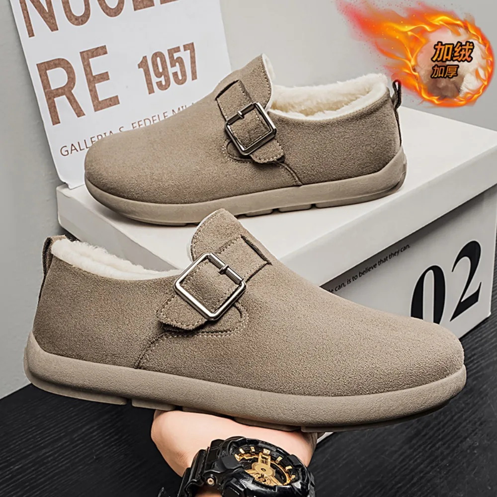 

Large new winter cotton shoes cold resistant and warm for home and outdoor snow boots fashionable and casual walking plush shoes