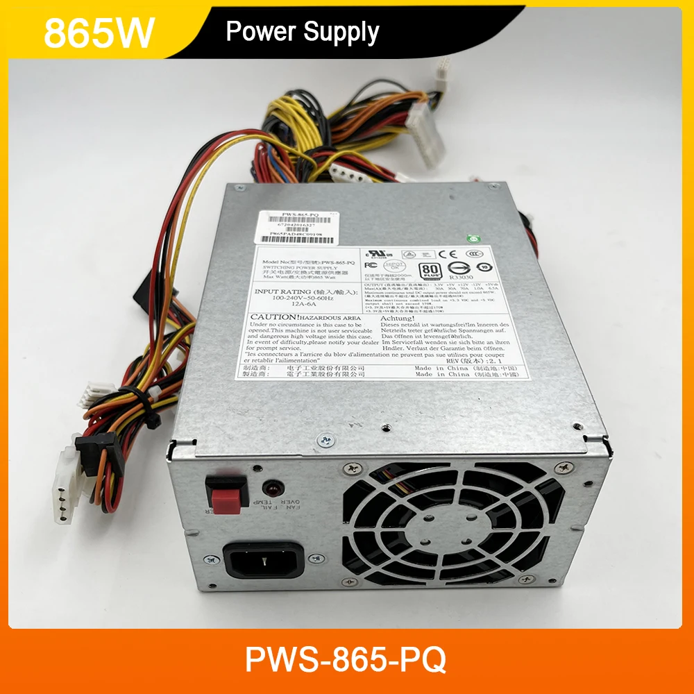 PWS-865-PQ 865W For Supermicro Workstation Power Supply Multi-Output PS2/ATX