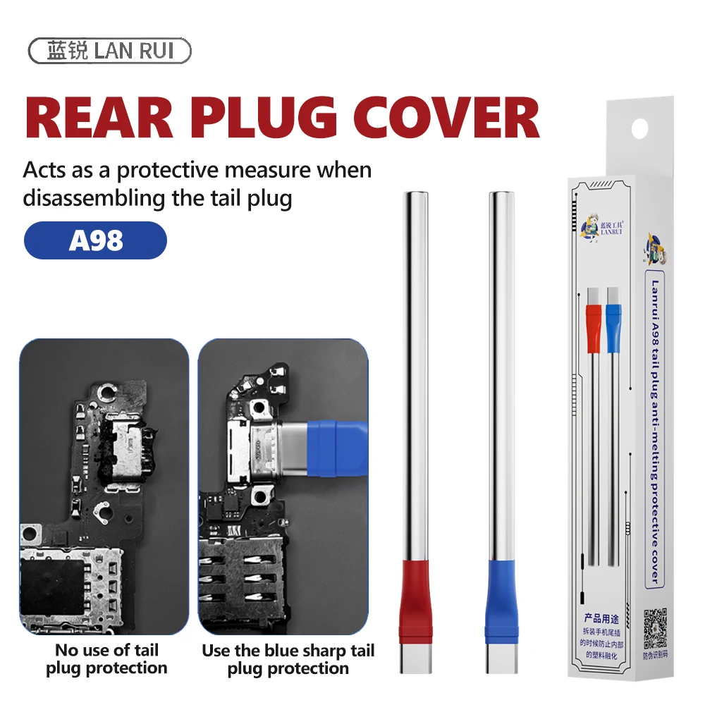 Lanrui A98 Type-C Port Protector for Smartphone Motherboard Repair Protects Ports During Soldering and Removal Tool