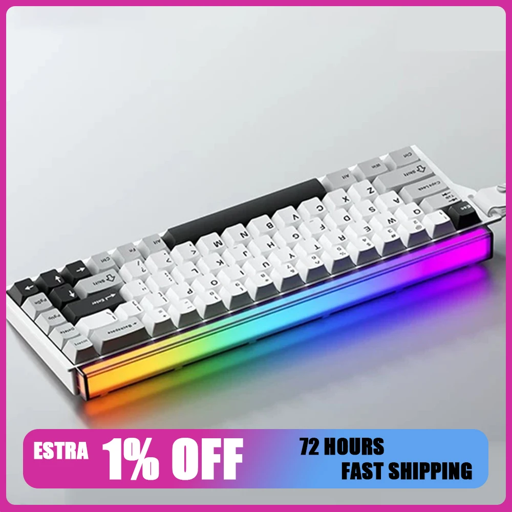 WEIKAV AIR68 Wireless Keyboard All-Aluminum Locating Plate 0.01RT Accuracy Gaming Keyboard Adaptive Precision Calibration Gifts