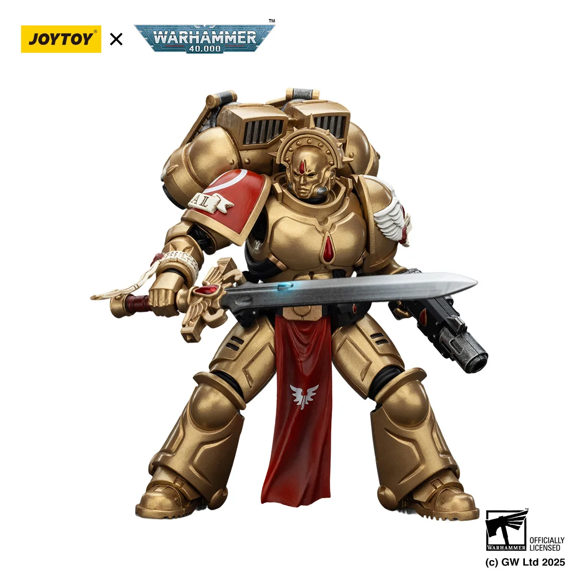 ฟิกเกอร์ JOYTOY Warhammer 40K ขนาด 1/18 บลัดแองเจิลส์ แซงกัวร์นารี การ์ด 1 ฟิกเกอร์อนิเมะ ของเล่นโมเดล