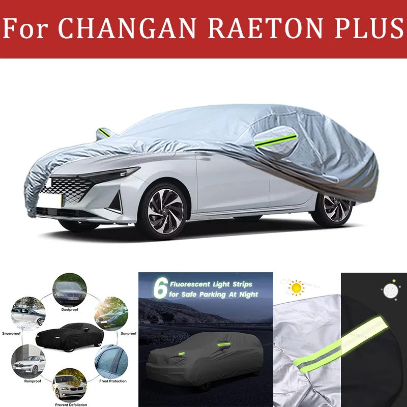 

For CHANGAN RAETON PLUS Car Cover Car Waterproof All Weather Automobiles Full Exterior Covers - Sun-proof Outdoor Anti scratch