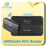TIANJIE MF706 4G Mobile WiFi Router 6000mAh Safe Battery OLED Display MiFi Portable Router Global Band Support Business Portable