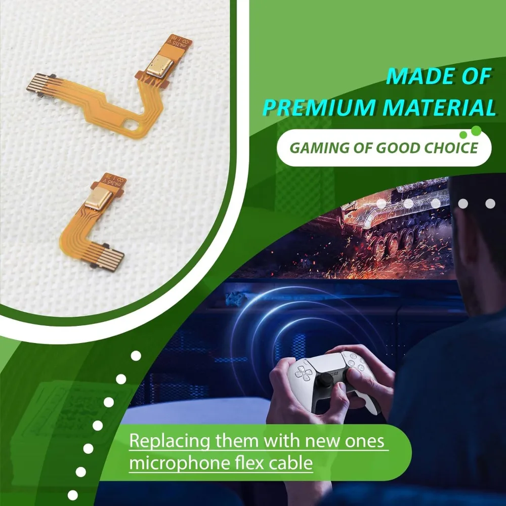 Microphone Flex Cable for PS5 BDM-020 BDM-030 Controller Premium Replacement Parts Inner Mic Ribbon Cable Durable Accessories