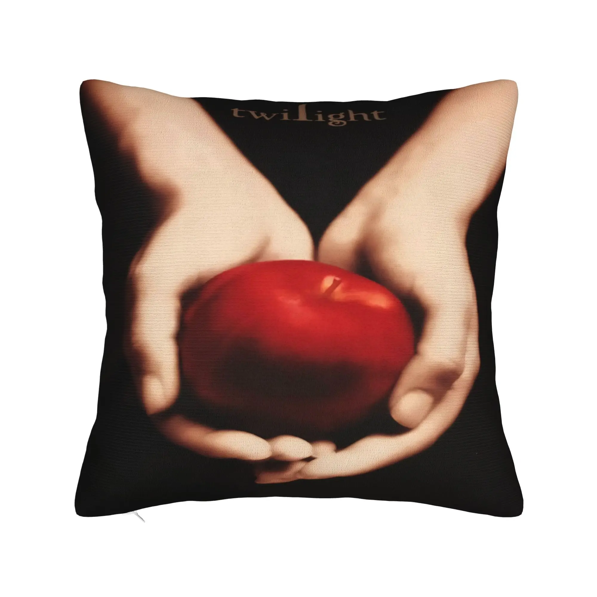 The Twilight Hands Holding Red Apple Pillowcases  Morden Pillow Case For Sofa Car Home Decor Square Pillow Cover