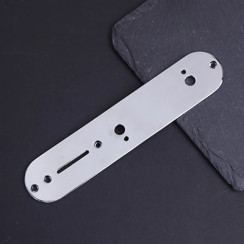 1Pc Metal Electric Guitar TL Control Mounting Plate Nickel Chrome Color For Guitar Repair Replace Accessories