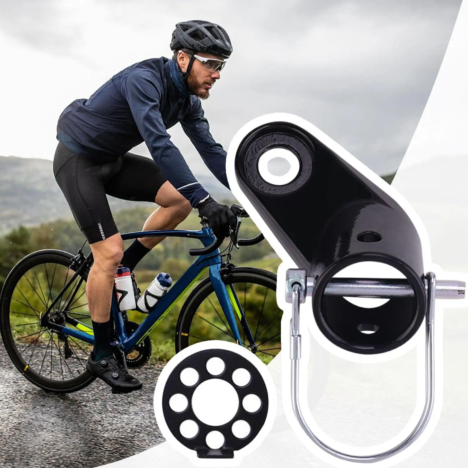 

Bike Trailer Hitch Coupler Bike Hitch Attachment Heavy Duty Steel Attachment For Commuting Touring Dog Cargo Kids Transportation