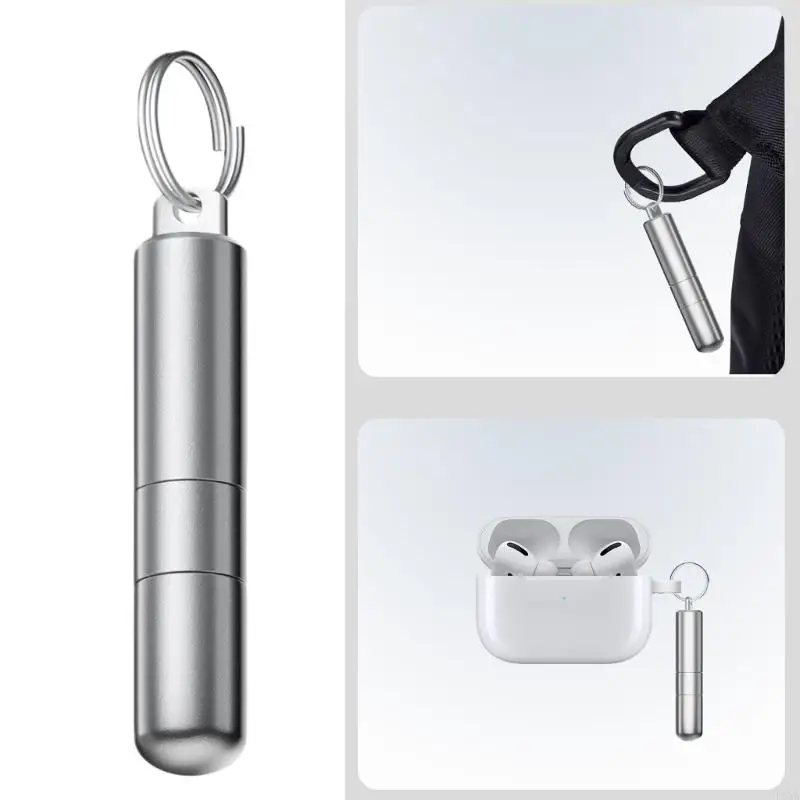 

2025 Новый многофункциональный брелок для выталкивания карт из алюминиевого сплава со встроенной мягкой чистящей щеткой