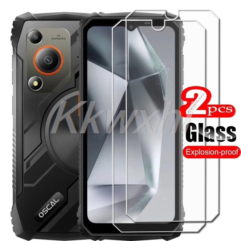 2PCS FOR Blackview Oscal Marine 1 Tempered Glass Cover ON OscalMarine1 Marine1  6.56" Screen Protector Transparent Film