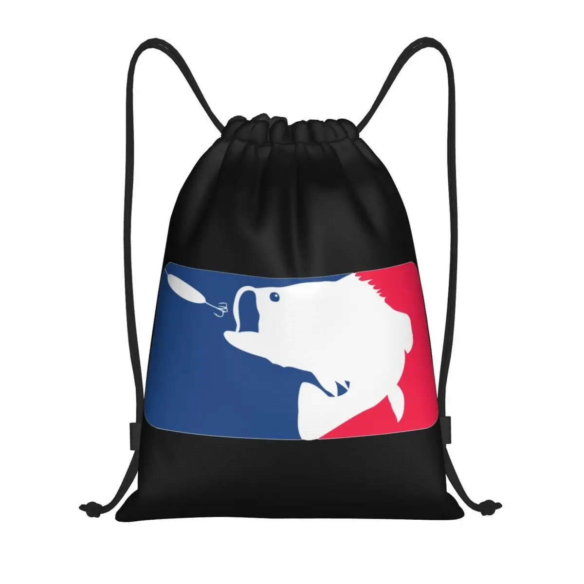 Mochila con cordón para hombre y mujer, saco deportivo para ir de compras, pesca, Lucio, caza, lubina