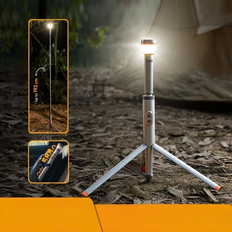 Outdoor Telescopic Camping Light, Ultra-bright Multifunctional Remote Control Tent, Emergency Lighting, Auto Repair Work Night