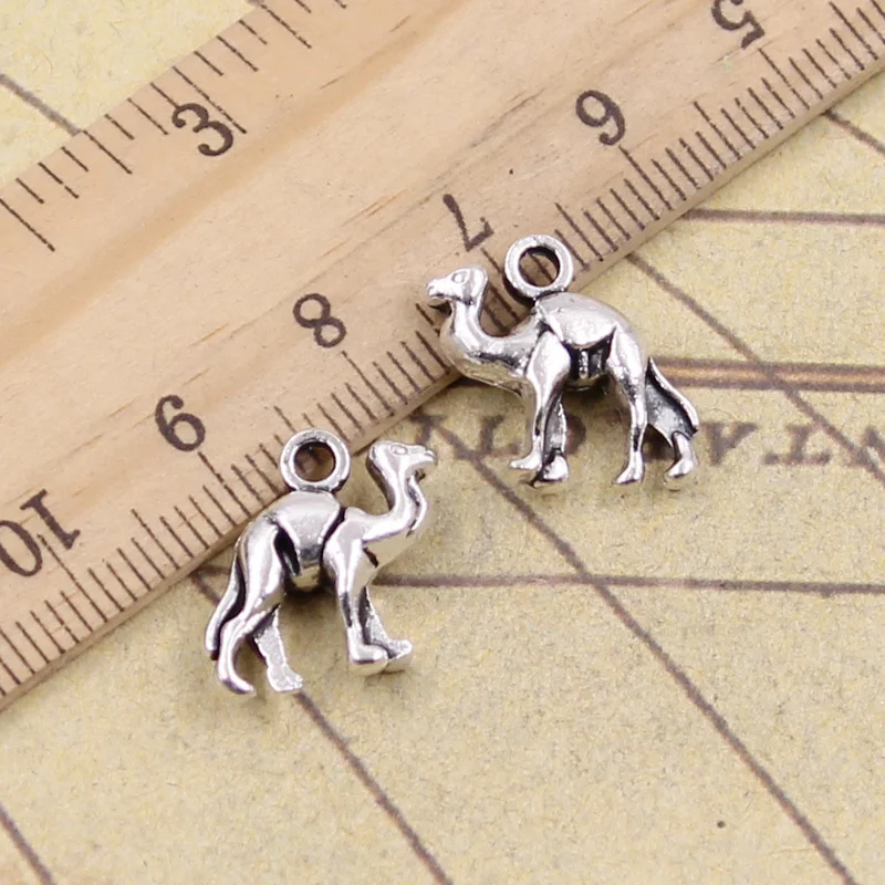 20pcs Charms Lovely Desert Camel 15x14mm Tibetan Pendants Crafts Making Findings Handmade Antique Jewelry DIY Necklace