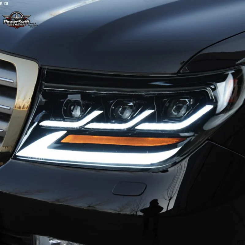 

Suitable for 07-15 Toyota Headlight Assembly Land Cruiser Modified LED Lens Daytime Running Light Turn Signal