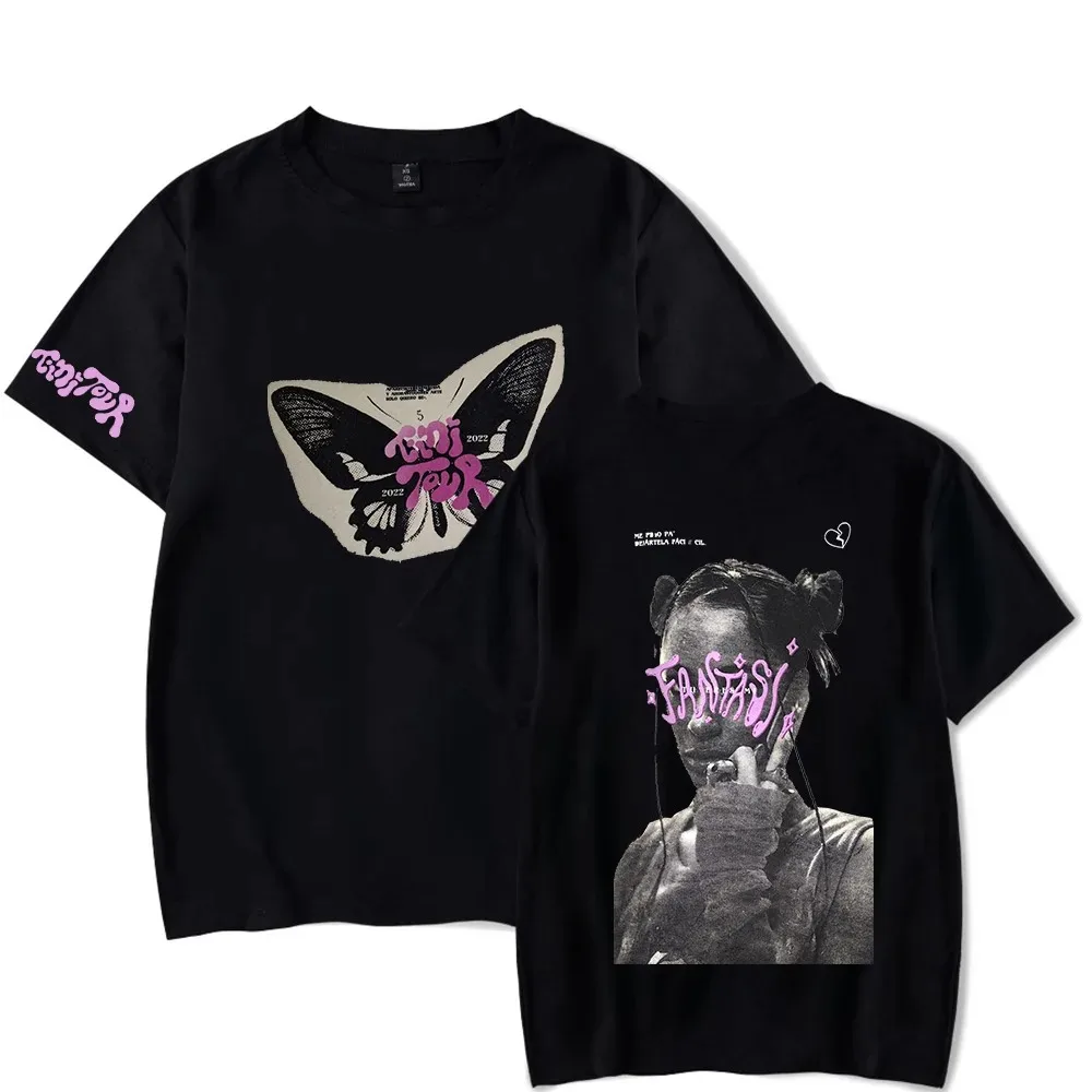 Wysokiej jakości letnia koszulka Hip Hop Rap Tini Stoessel Tini Tour Merch z krótkim rękawem Kobiety Mężczyźni O-neck Letnia koszulka codzienna