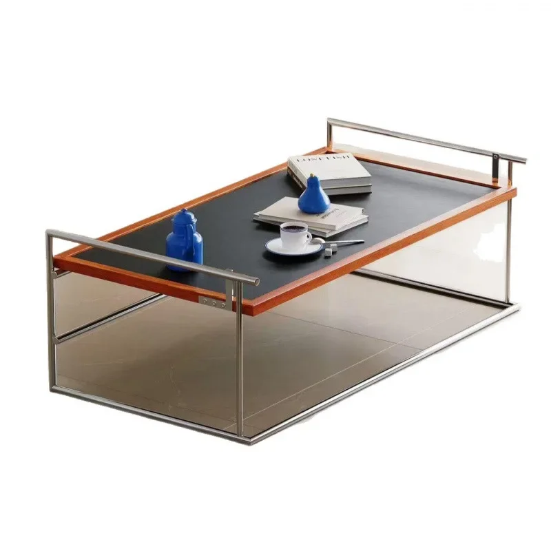 Rio coffee table living room home computer table stainless steel flip tea coffee table desk integrated