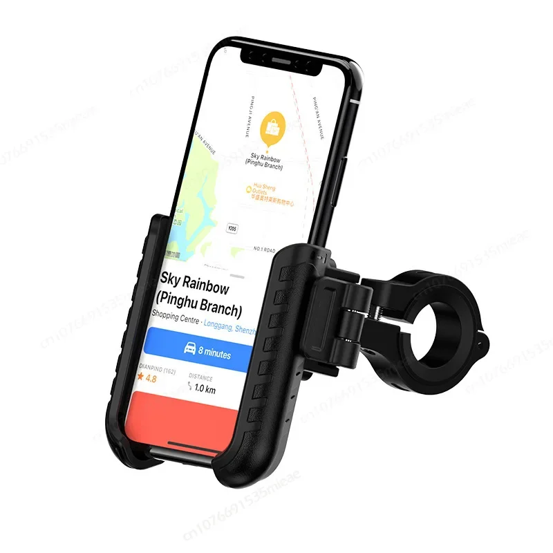 Universelle Motorrad-Handyhalterung mit Halbgehäuse-Design, Fahrrad-Handyhalterung mit Schnellverschluss für iPhone 5,4-7,2 Zoll Smartphones – Detail 1