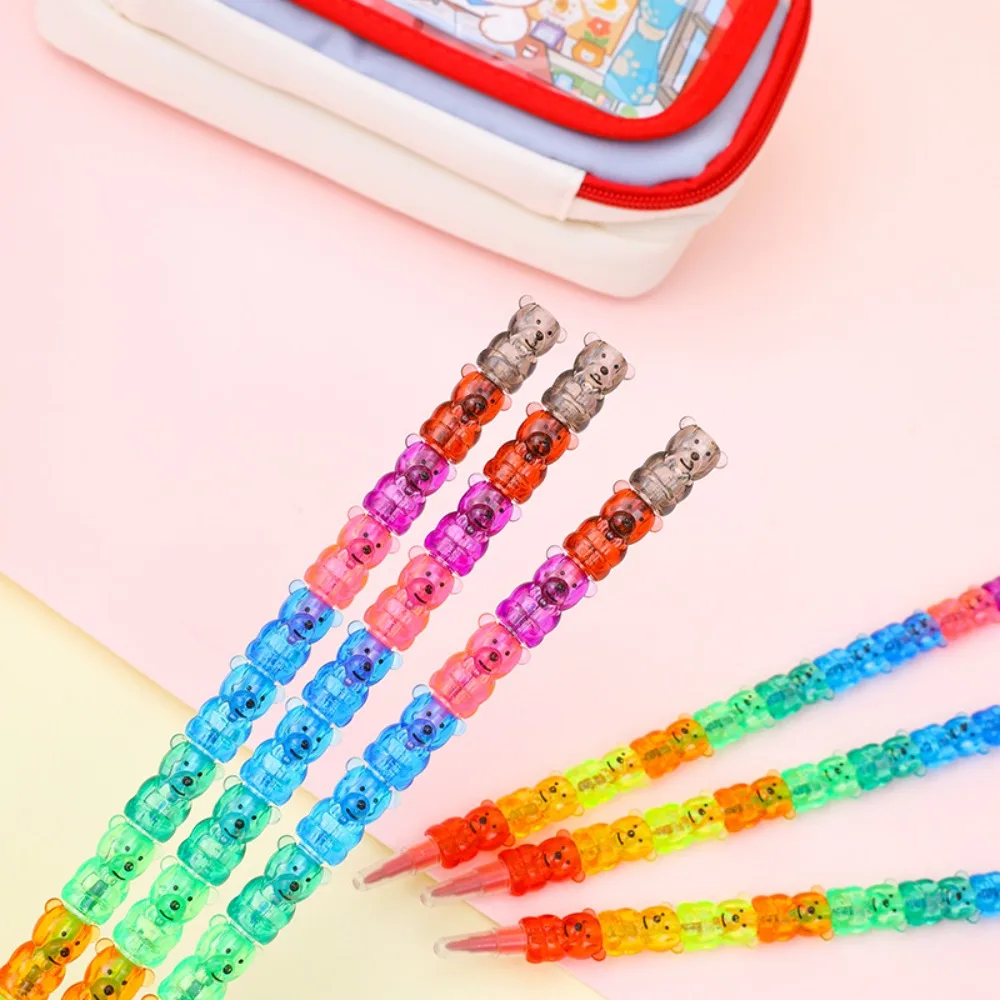 6–24 Stück Baustein-Bären-Stifte in 12 Farben für Geburtstagsfeiern, Karneval, Schulanfang, Geschenk, Schule, Kindergarten, Preis, Geschenkpaket – Detail 6