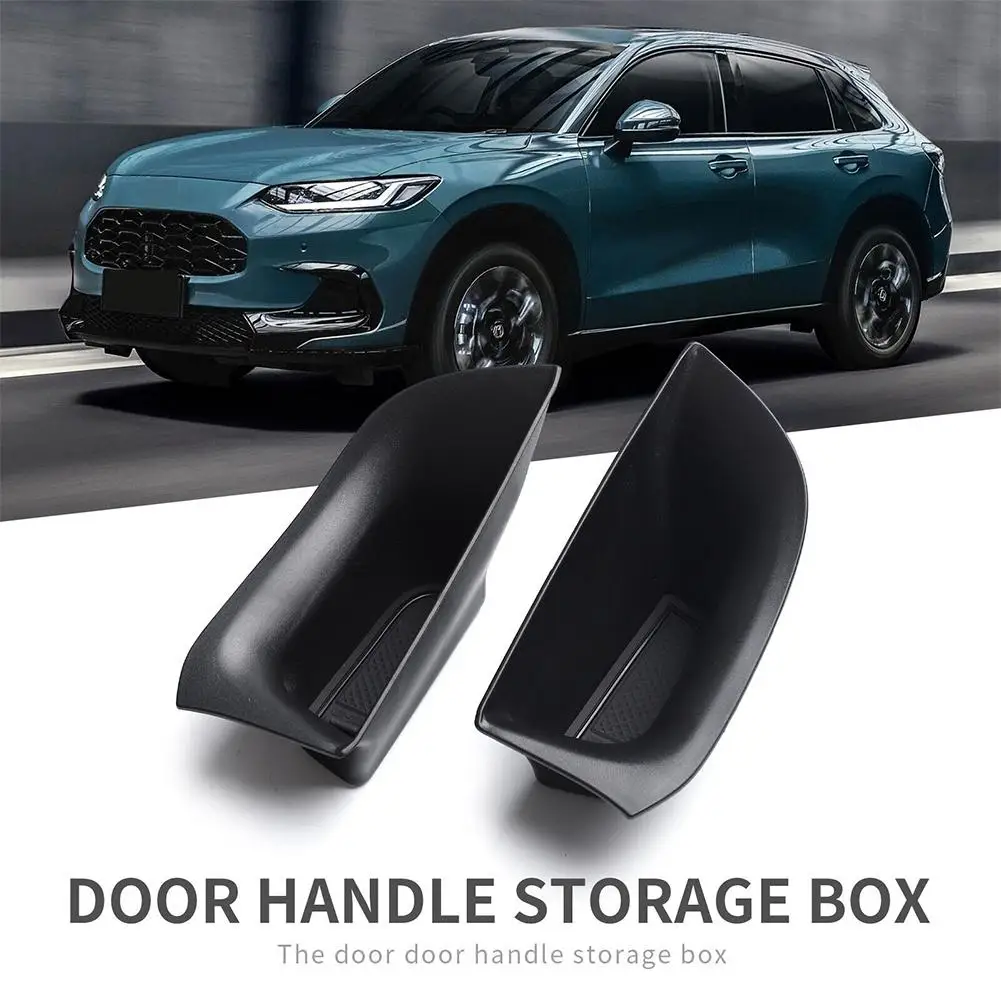 Car Door Handle Storage Box For Honda ZR-V HR-V 2023 Front Door Storage Case Organizer Black New Car Interior Accessories U8R1