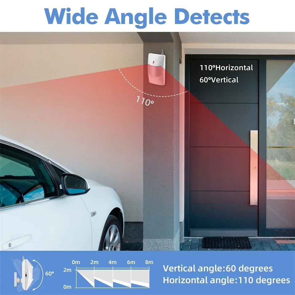 Imagem -06 - Kerui 120db Tuya Inteligente Wifi Alto-falante Sistema de Alarme Sirene contra Roubo Segurança em Casa com Porta Janela Sensor Movimento para Casa