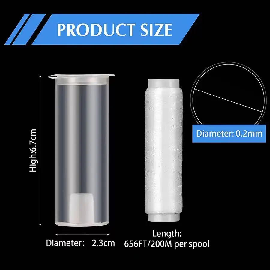 Mr.Lurion 5Boxes PJ1/2/3/4/5 Fishing High Tensile Stretch String Fish Line, Polyester Bait Elastic Thread Spool For Sea Fishing