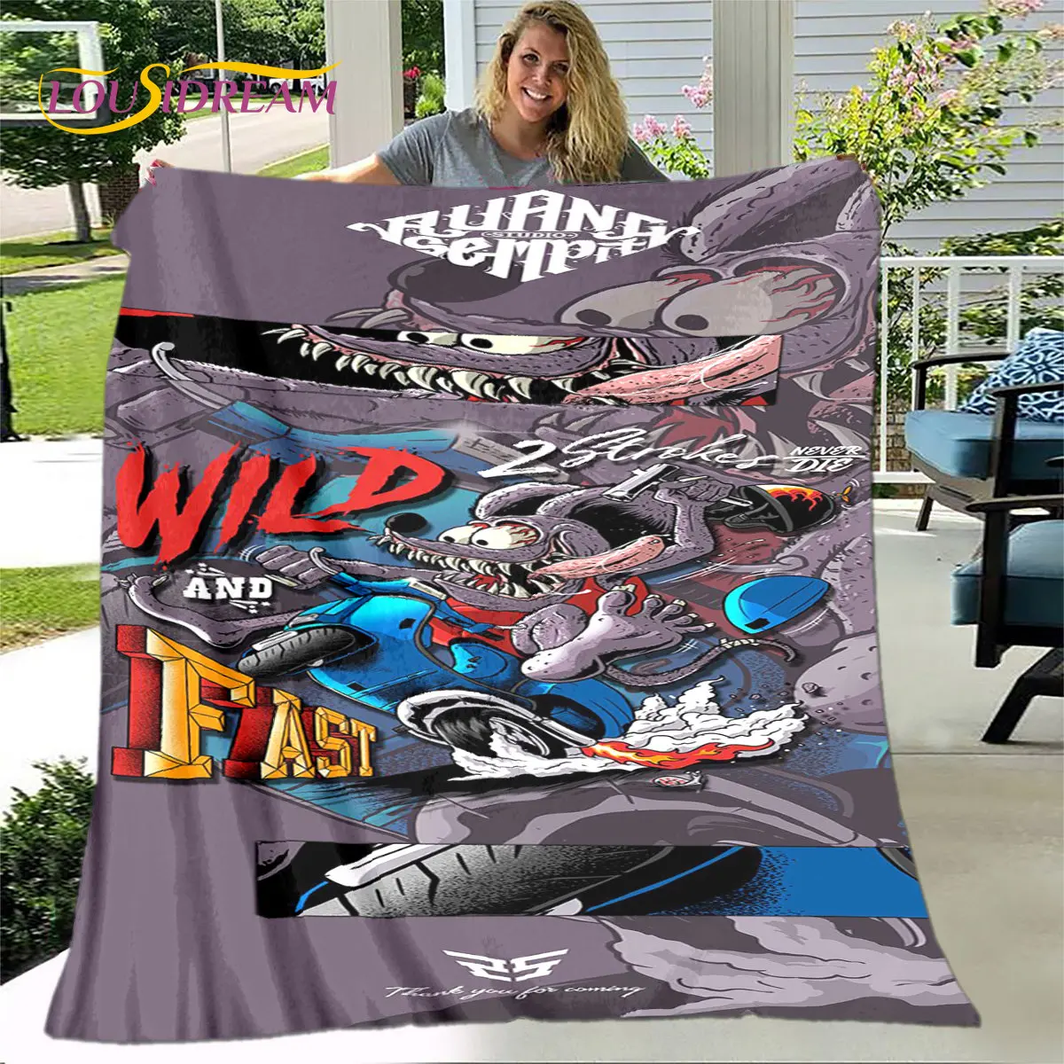 مضحك الفئران Fink الكرتون لينة أفخم بطانية ، الفانيلا بطانية رمي بطانية لغرفة المعيشة غرفة نوم السرير أريكة غطاء نزهة Bettdecke