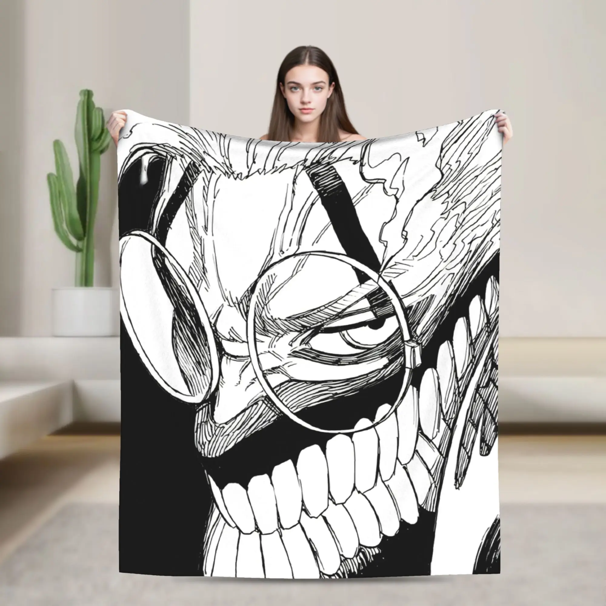 Anime Okarun Dandadan  Blanket  Soft Warm Comfortable Plush Throw Blanket For Couch Bed Picnic Flannel Bedspread Bed Cover