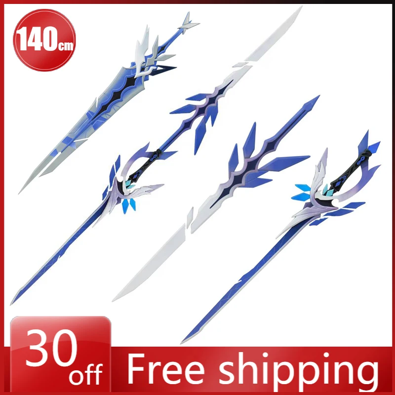 

140cm Genshin Impact Weapon Model Skirk Cos Play Weapons and Props Can Be Assembled Model Desktop Ornaments Holiday Gifts Toys