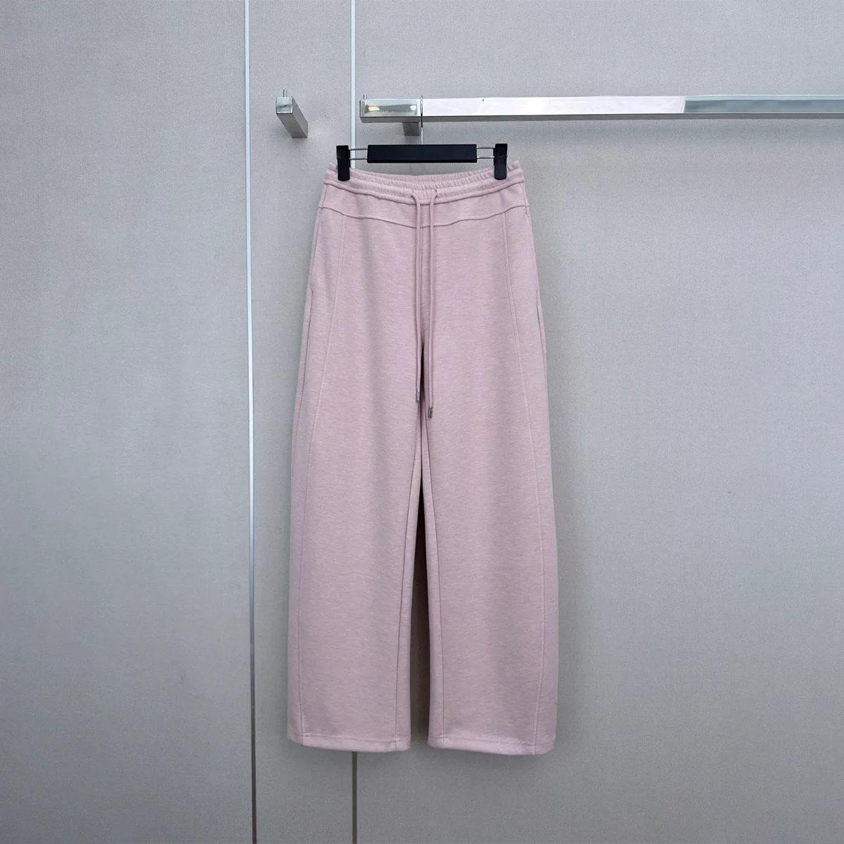 2026 High quality women's Korean style simple contrasting color bright line wide leg pants--26922194