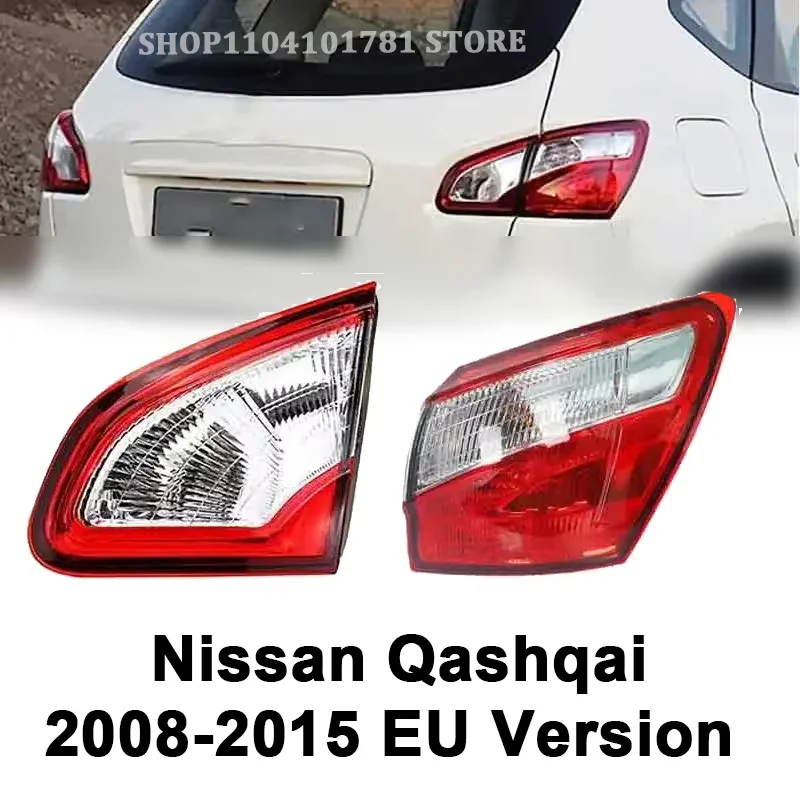 Car Outer Rear Tail Light For Nissan Qashqai 2008-2015 EU Version Brake Fog Lamp Accessories Car Warning Running Light Auto Part